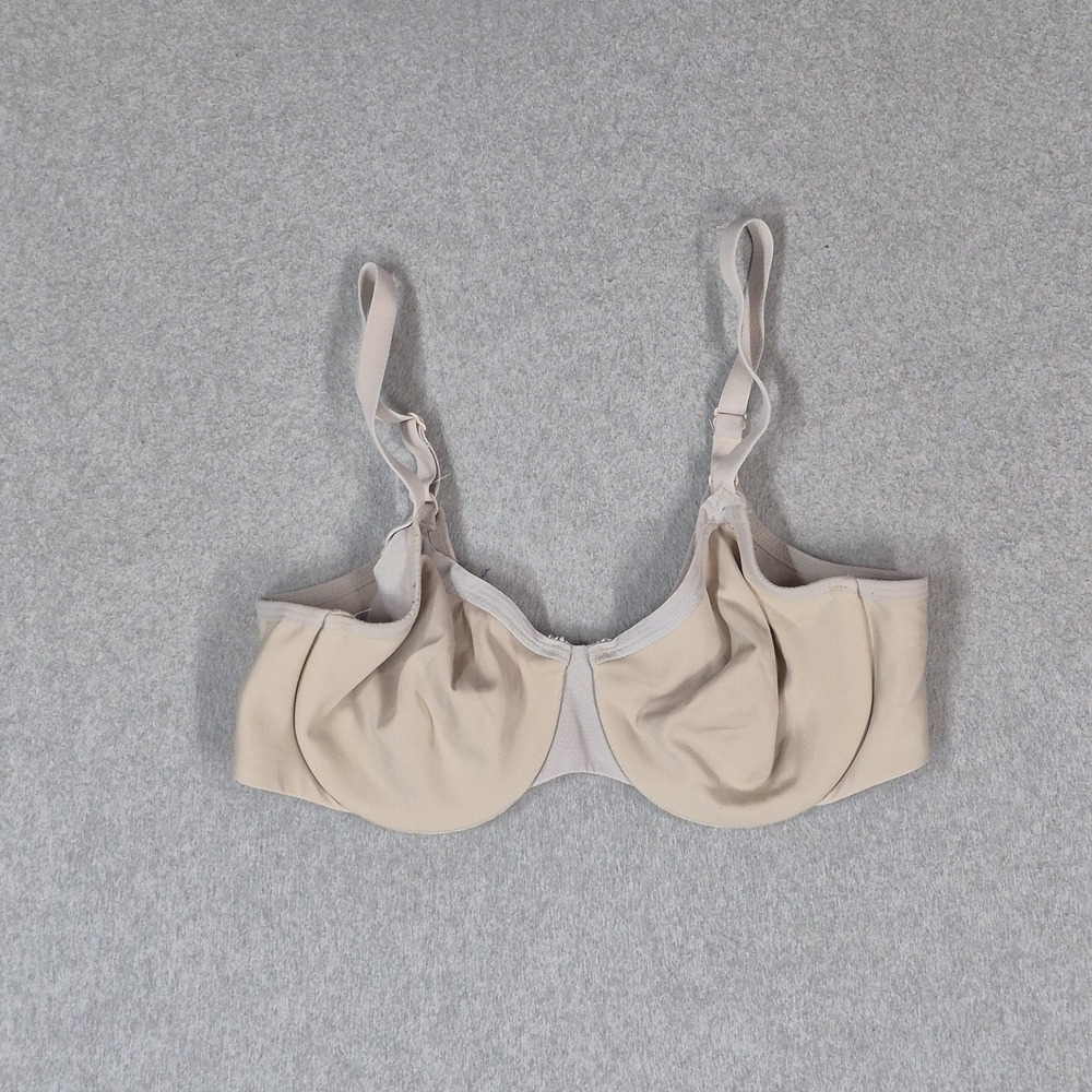 Wacoal Women Bra 36C Beige Adjustable Strap Underwired Minimizer